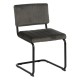 Chaise de salon Contract avec structure métallique et revêtement Taupe | fanmuebles