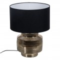 Metallische Nachttischlampe 40,75 x 55,5 x 40,75 cm