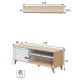 Pack de salón Kikua Plus con vitrina, mueble TV y aparador - fanmuebles