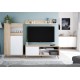 Pacote de sala Kikua Plus com vitrine, móvel de TV e aparador - fanmuebles