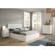 Quarto doce em branco , Conforto e gavetas de cama- Mobiliário