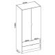 Armadio..-Essen-2 porte-2-boxes-03K12986-misure