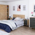 PACK DORMITORIO ENZO-COMODA-ARMARIO