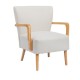 Fauteuil Tasia avec pieds en bois