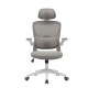 Sedia da ufficio ergonomica con tessuto 3D grigio | fanmuebles