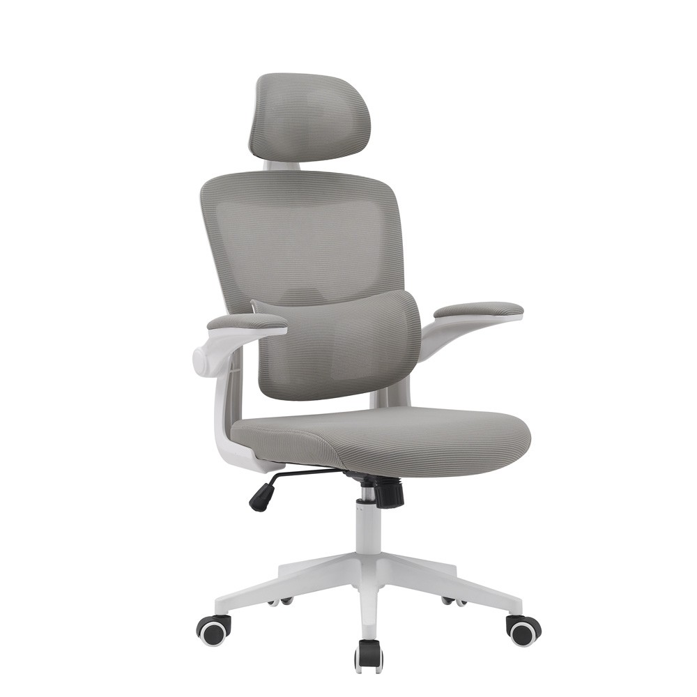 Bürostuhl mit ergonomischem 3D-Gewebe in Grau | fanmuebles