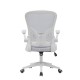 Silla de oficina Famara - Ergonomía y estilo en tejido 3D blanco