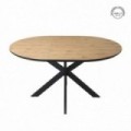 MESA EXTENSIBLE NATURAL-NEGRO DM-METAL 120 X 12 X 76 CM
