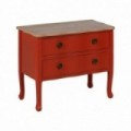 MESITA TERRACOTA MADERA 80 X 38 X 65,50 CM