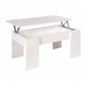 Table basse relevable Granada blanche - Fanmuebles