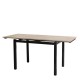 Table de Cuisine Extensible Cameron Chêne Métal
