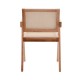 Silla de comedor en madera y ratán - Elegancia natural | fanmuebles