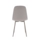 Sedia da Pranzo Lima Easy Clean Beige Chiaro Gambe Crema