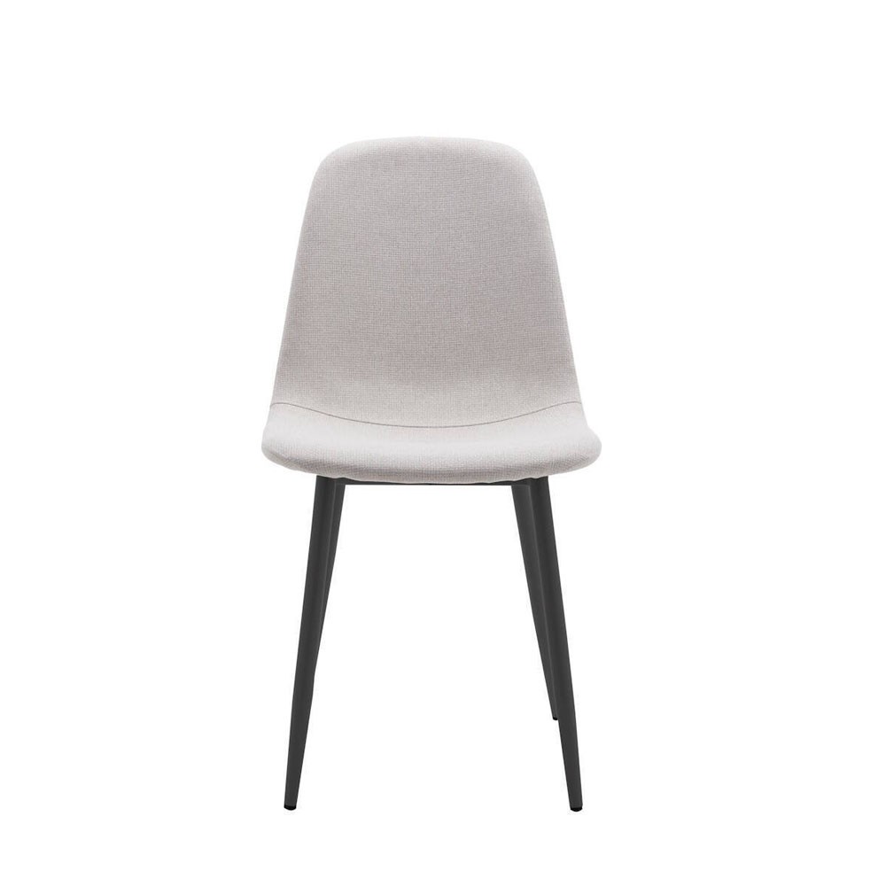Chaise de Salle à Manger Lima Easy Clean Beige Clair Noire