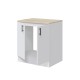 Modulo-Bajo-cocina-fregadero-Kira-2-puertas-0F1015B Abierto