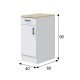 Modulo-cocina-bajo-1-puerta-1-cajon-Kira-0F1012B-medidas