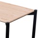 Mesa de centro fija Natural - Negro | fanmuebles