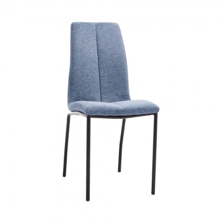 Silla de comedor Ariza azul: diseño moderno y funcional