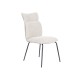 Silla de comedor ergonómica Romeo Beige 46 x 95 x 65 cm