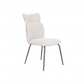 Silla de comedor ergonómica Romeo Beige 46 x 95 x 65 cm