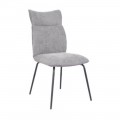 Silla de comedor ergonómica Romeo Gris Oscuro 46 x 95 x 65 cm