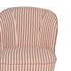 Fauteuil-rayé-terracotta-blanc-détail