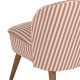 Fauteuil-rayé-terracotta-blanc-détail-2