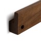 Mesa de cabeceira suspensa de madeira 1 gaveta 1 furo cor mel 40 x 23 x 25 cm