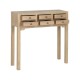 Console-madera-natatural-6-cajones-open
