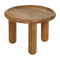 MESITA NATURAL MADERA DE MANGO 50 X 50 X 36 CM