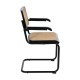 Silla-con-brazos-negra-metal-ratan-lateral