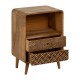 Mesita-madera-geometrica-2-cajones-abierta