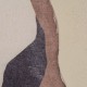 Abstract Tones Brown Horizontal à la main 50 x 150 x 3,8 cm