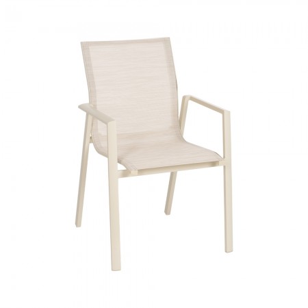 Silla-terraza-aluminio-apilable-beige