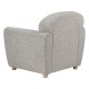 Fauteuil à dossier gris chiné