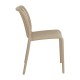 SILLA BEIGE POLIPROPILENO EXTERIOR 50 X 58 X 80 CM