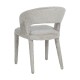Silla Comedor Tapizada Beige Patas Tapizadas | fanmuebles