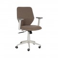 Taupe Sitz- oder Schreibtischstuhl 63 x 94,5 -104.5 x 59 cm