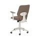 Silla-oficina-elevable-Taupe-trasera
