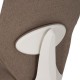 Cadeira de escritório, altura ajustável, Taupe, detalhe-2
