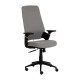 Chaise de bureau grise avec réglage en hauteur