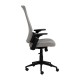 Silla de oficina o escritorio elevable Taupe 67,50 x 114,5 - 124 x 62 cm