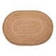 Tapis ovale en jute de couleur naturelle | fanmuebles