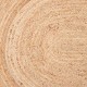 Tapete oval de juta cor Natural | fanmuebles
