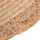 Alfombra ovalada de yute natural para salón y dormitorio - fanmuebles
