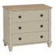 Commode 3 tiroirs en bois Crème | fanmuebles