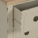 Commode 3 tiroirs en bois Crème | fanmuebles
