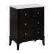 Conforto 4 gavetas Marmol Preto - Branco 60 x 75,5 x 33 cm