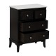 Comfort 4 cassetti Marmol Nero - Bianco 60 x 75.5 x 33 cm