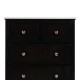 Cómoda 4 cajones Marmol Negro - Blanco 60 x 75,5 x 33 cm